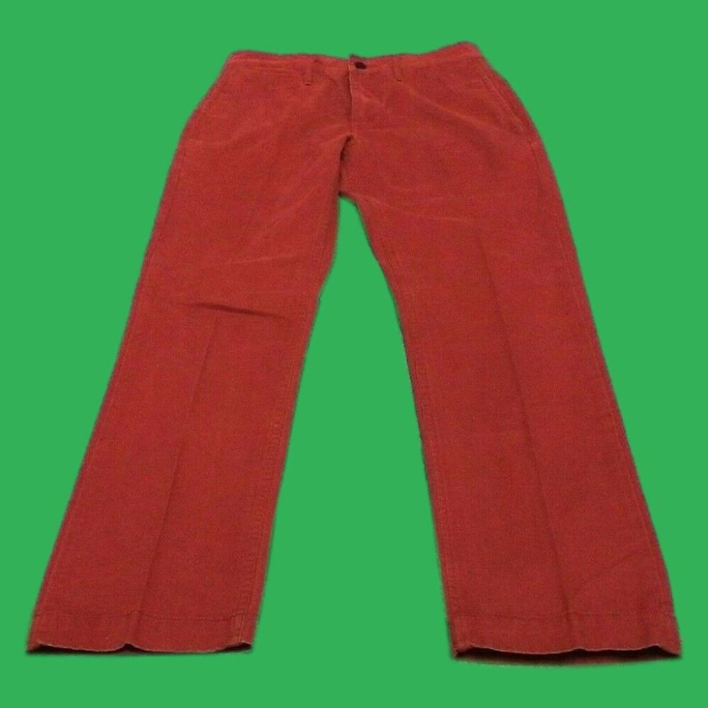Gap Women's Dress Jeans (30 x 29) Rust 100% Cotton Back Button Pockets Excellent